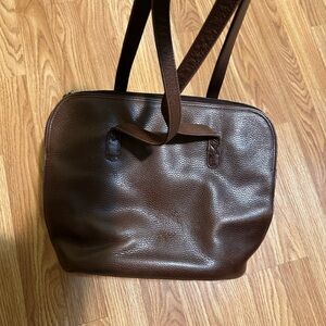 Brown Leather Tote Bag